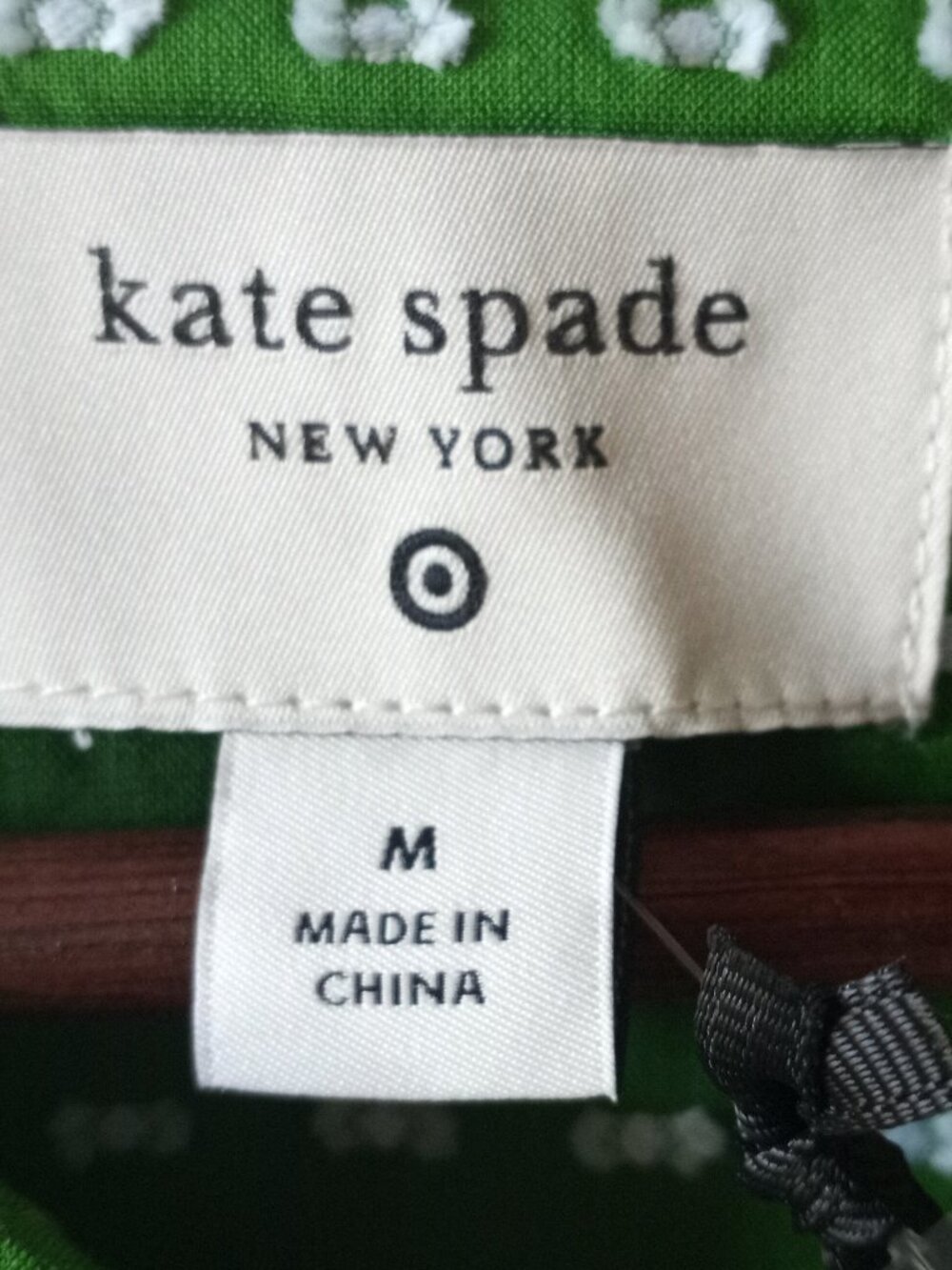 'Kate Spade' For Target Puff Sleeve Top Iconic Bow Size M NWT - Picture 3 of 13